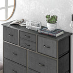 Bedroom Chest Of Drawers Fabric Dresser Foldable Drawers | One Size | Black