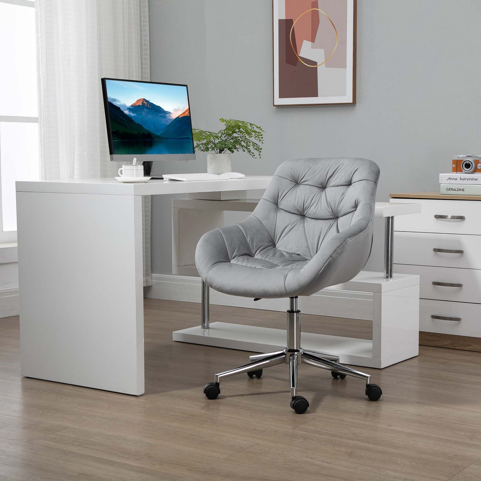 Velvet Home Office Chair Adjustable