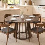 HOMCOM Modern Dining Table For 4-6 People 120 Cm Light Walnut