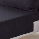 Egyptian Cotton Flat Sheet 200 Tc | King | Black