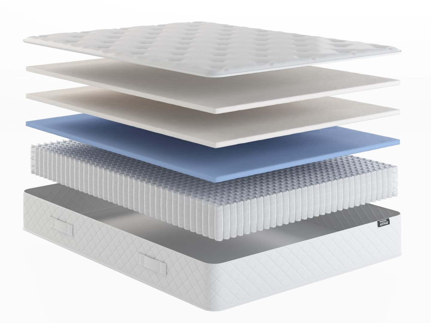 Everyday Arthur 1000 Pocket Sprung Memory Foam Mattress | Single | White