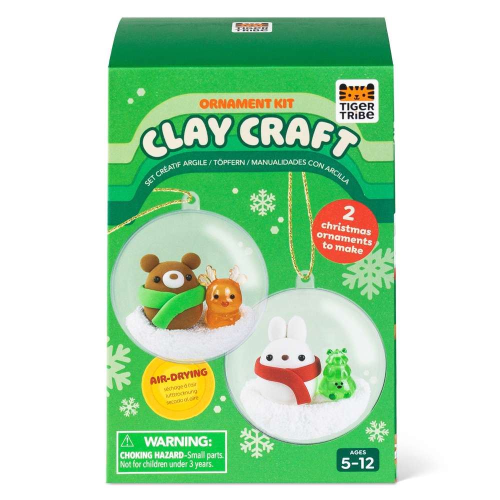 Bauble Craft Clay Kit - Bear & Bunny