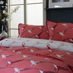 Hummingbird Deluxe Thread Count Cotton Duvet Cover Set | Double | Pink
