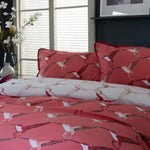 Hummingbird Deluxe Thread Count Cotton Duvet Cover Set | Super King | Pink