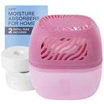 Reusable 1000ml Dehumidifier With 2 Calcium Chloride Refill Tabs | Pink