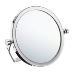 Chrome Two Sided Shaving Make Up Travel Mirror 5x Magnify | Polished Chrome