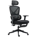Ergonomic Office Chair Recliner Computer Chair With Footrest | Black