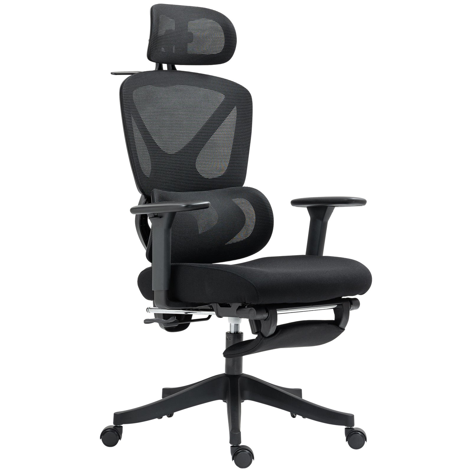 Ergonomic Office Chair Recliner Computer Chair With Footrest | Black