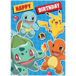 Pokemon Blue Birthday Card Official Product