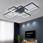 Neutral Style Rectangular Led Semi Flush Ceiling Light