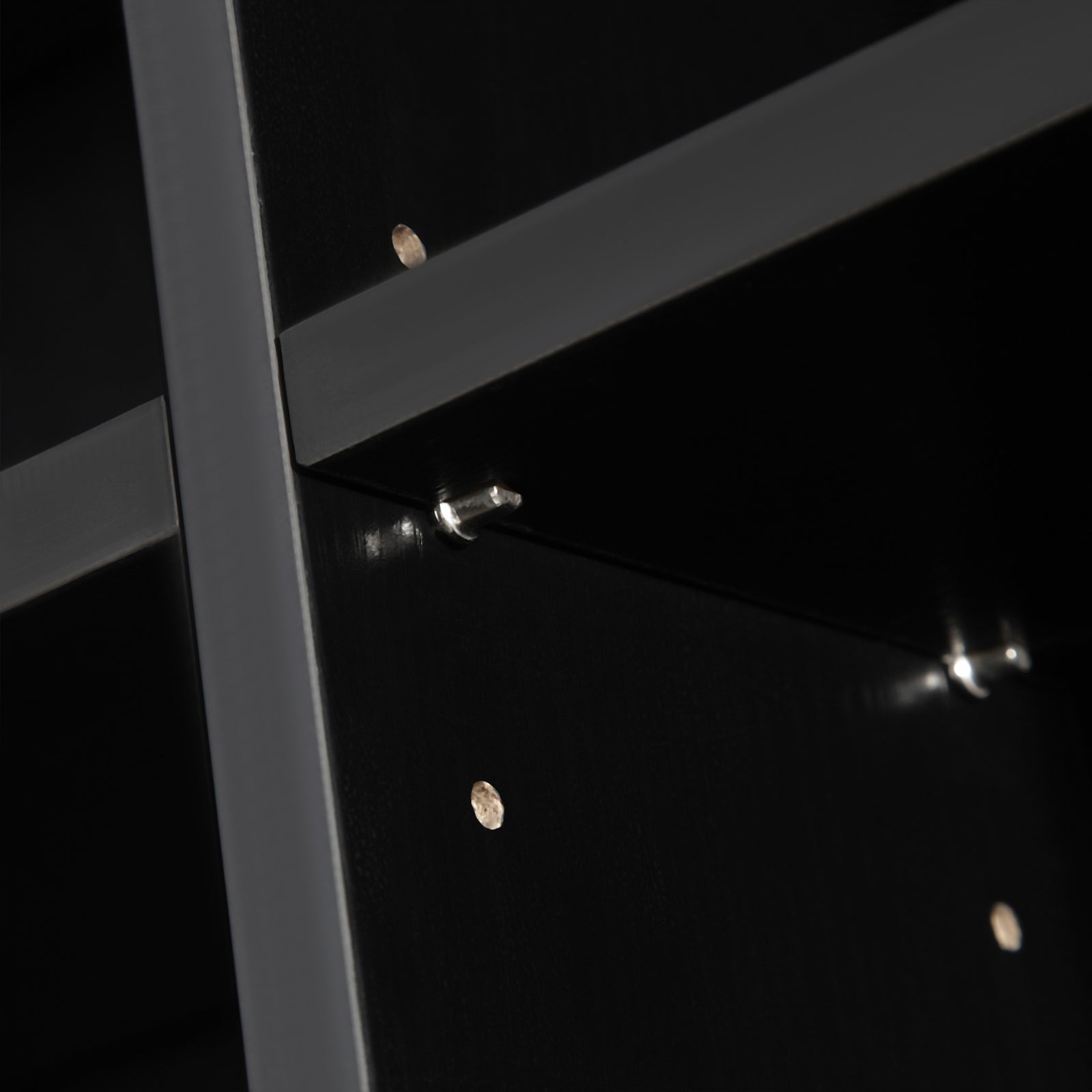 Cd Dvd Media Storage Shelves Display Shelf Racks Wooden | One Size | Black