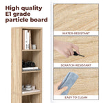 Bookcases Book Shelf Shelving Storage Unit Slim Wood Office Home | Brown
