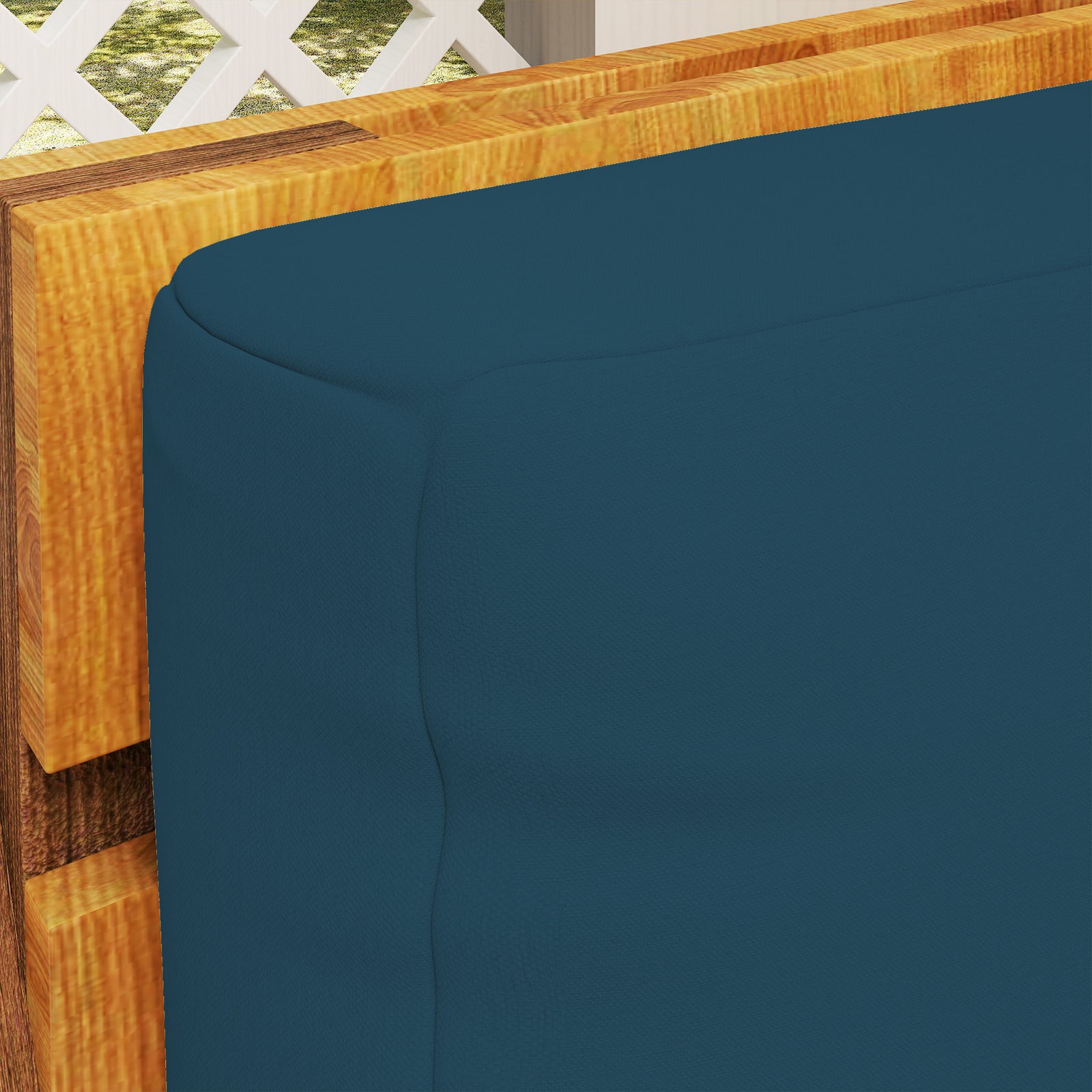 2 Seat Pallet Cushions 20cm Thick Outdoor Seat Pads | Navy Blue