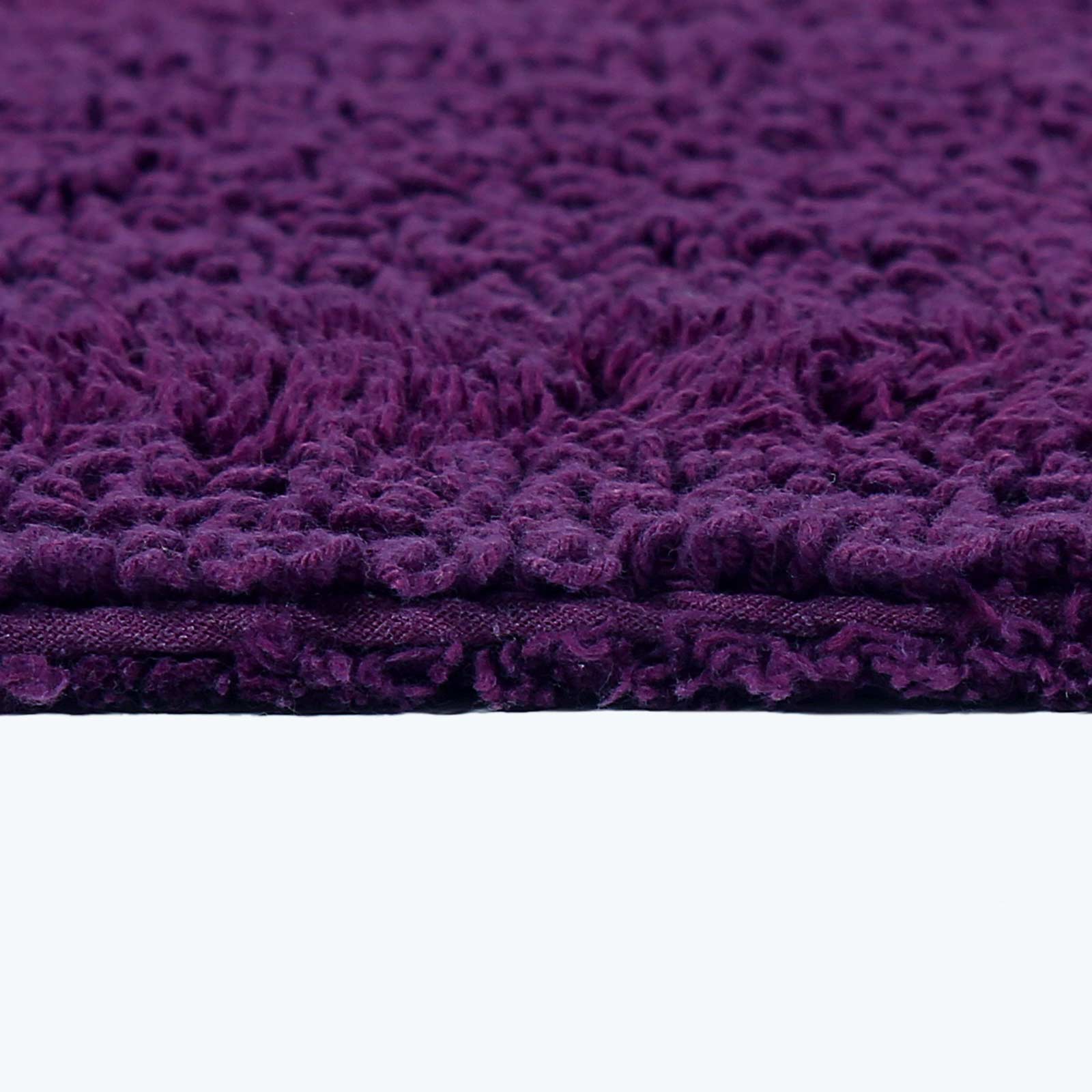 Luxury Reversible Cotton Bath Mat | 80cm | Purple