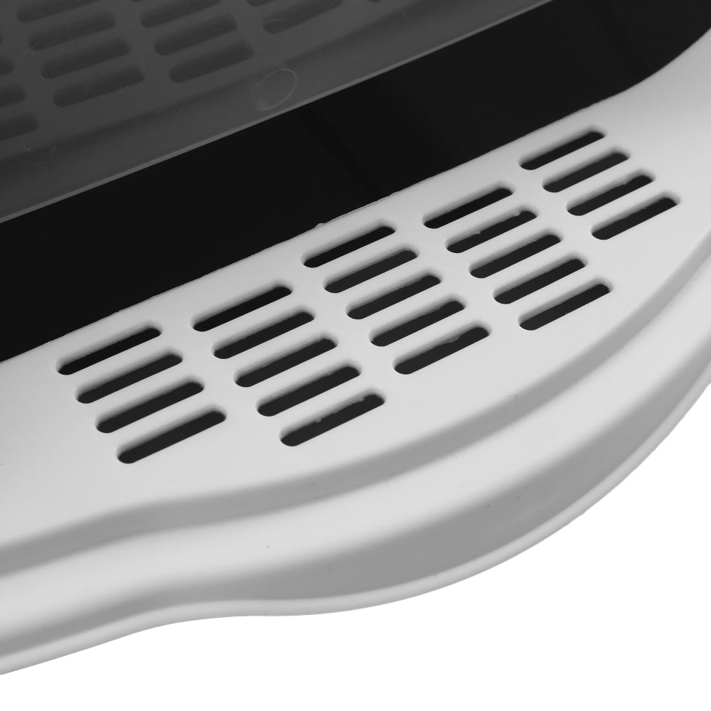 Detachable Cat Litter Box With Scoop Easy Clean Large Pet Toilet, Splash-proof, Odor Control, Portable Design | Black