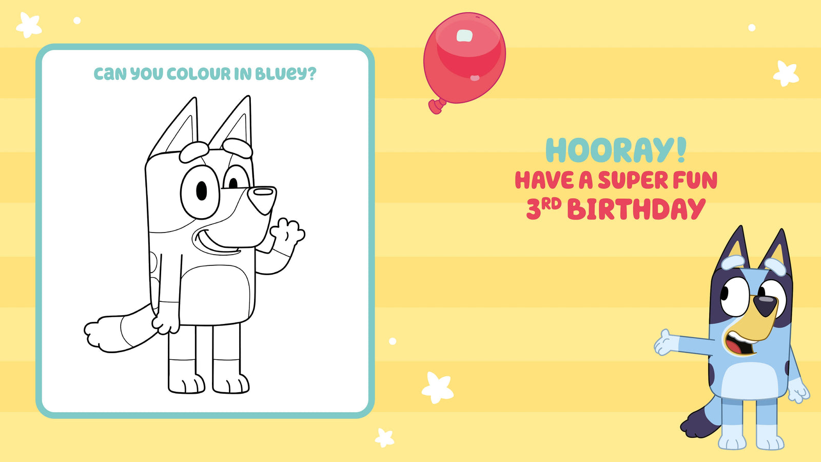 Age 3 Birthday Card Official Product