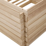 Wooden Garden Compost Bin, Eco-friendly Paulownia Wood, Ventilated Design, Tool-free Assembly | Large