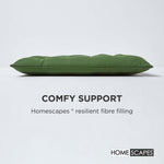 100% Cotton Seat Pads Plain Chair Cushions For Dining Room, Kitchen, Or Outdoor Garden Use | Set-of-1 | Dark Olive