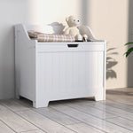 Storage Trunk With Safety Hinge For Living Room, 56.4cm | One Size | White