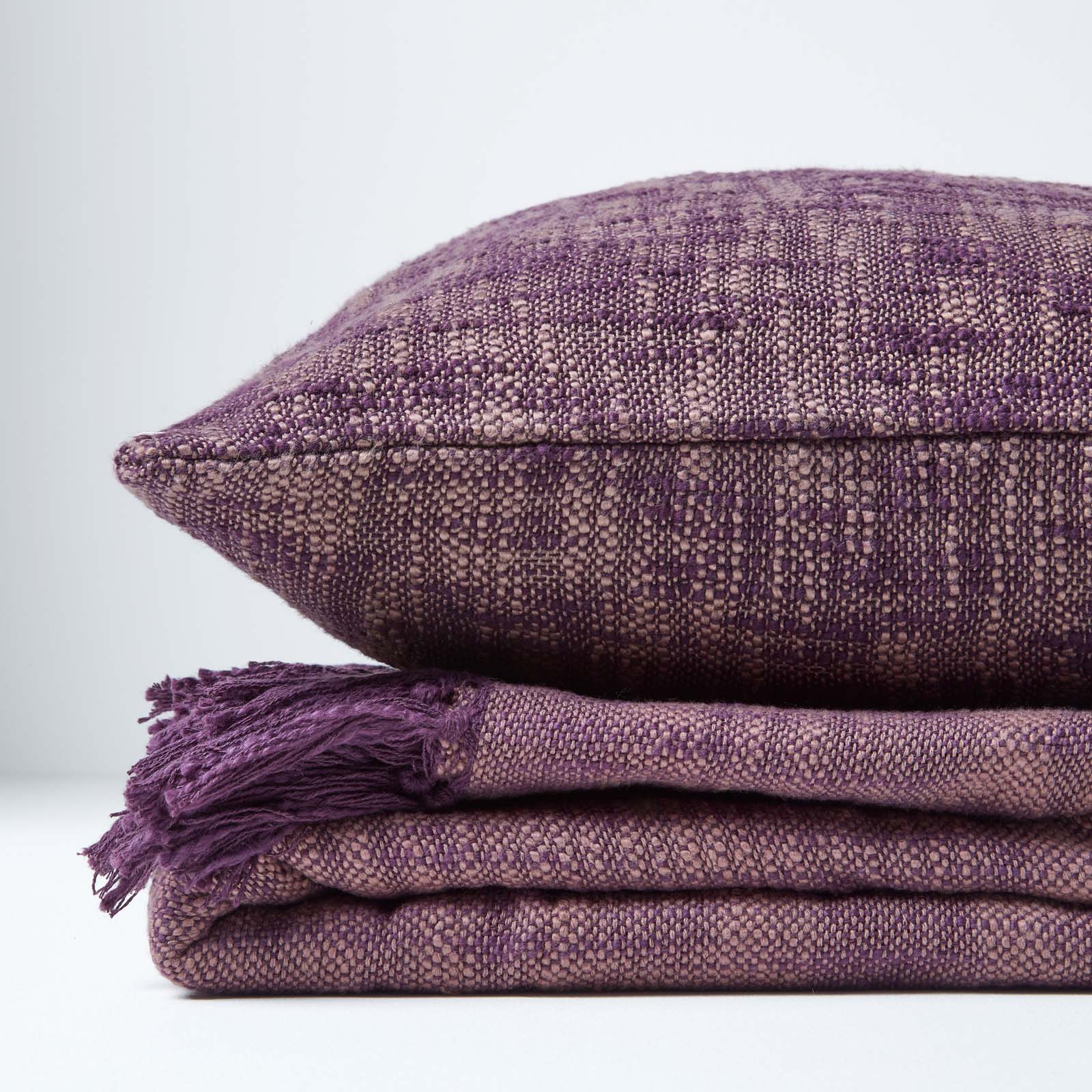 Nirvana Cotton Cushion Cover | 30cm x 50cm | Mauve