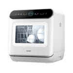 Compact 6-Program Dishwasher with 4-in-1 Function, Delay Start, Fan Drying, and 72°C Hygiene Wash, White