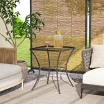 60 Cm Square Metal Table Outdoor Bistro Table Coffee Desk