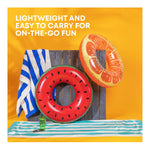 Inflatable Orange Swim Ring 90cm | One Size | Orange