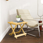 Wooden Folding Garden Table, Folding Side Table