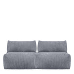 Tetra L Recliner Set For Floor Sofa | Charcoal