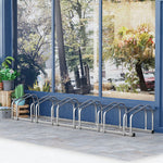 Bike Rack Floor Stand 6 Racks | Silver