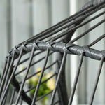 Egg Chair With Metal Stand,foldable Basket ,cup Holder,rope