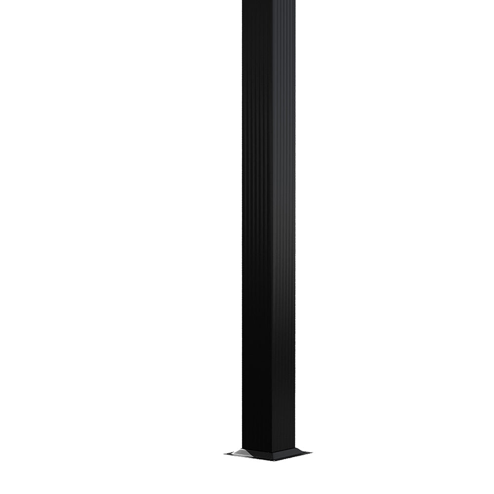 3m X 6m Aluminium Pergola With Retractable Roof,pu-coated Water-resistant Canopy,black Frame Patio Shelter For Garden, Backyard | Beige