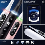 Io Series 6 Electric Rechargeable Toothbrush With Travel Case, Black Lava
