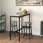 Bar Table And Stool Set Kitchen Table With 2/4 Stools | Set of 3