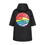 Childrens/kids Tidal Waterproof Robe | Large | Black