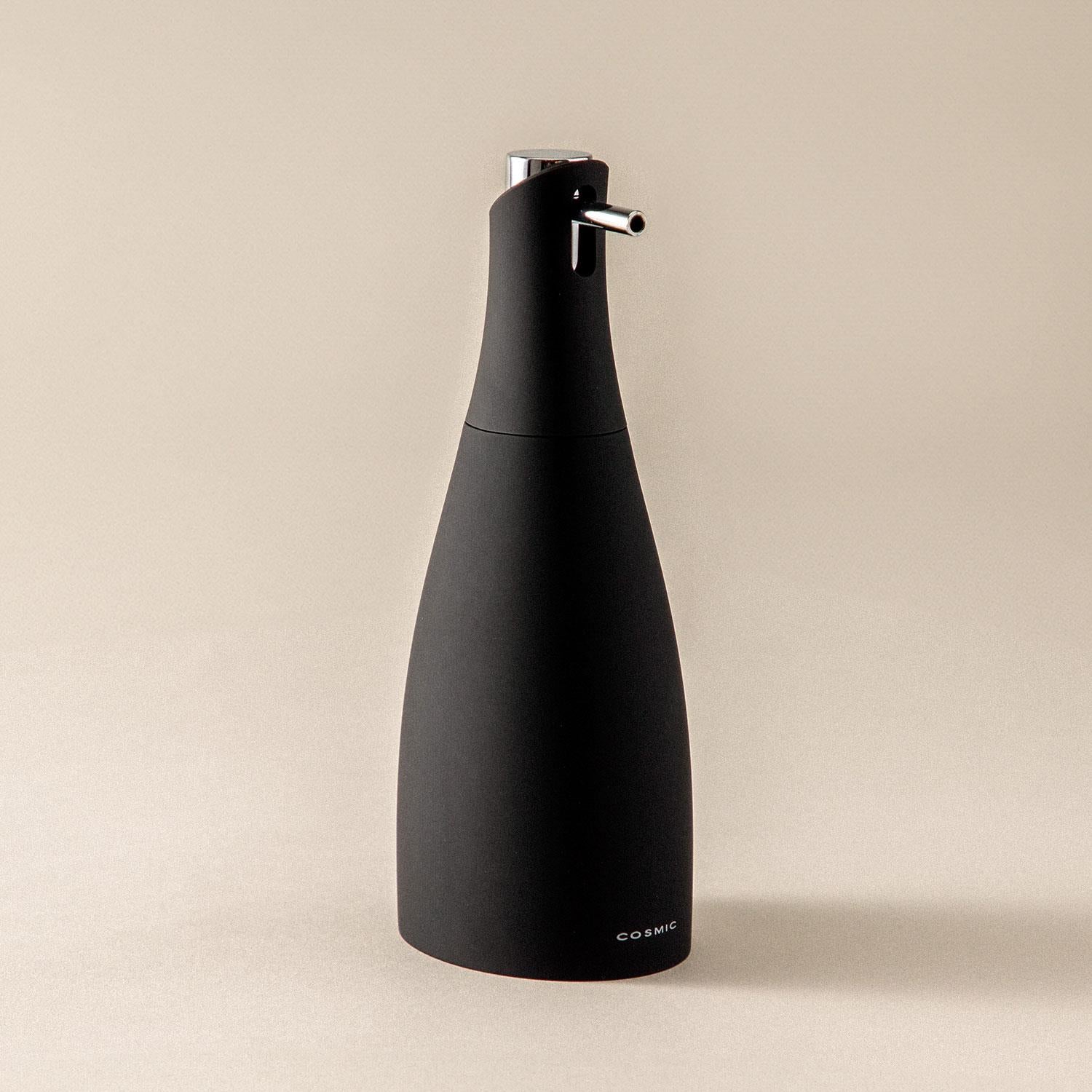 Soap Dispenser 300ml Matt Black Unique Design Soft Finish Saku Collection