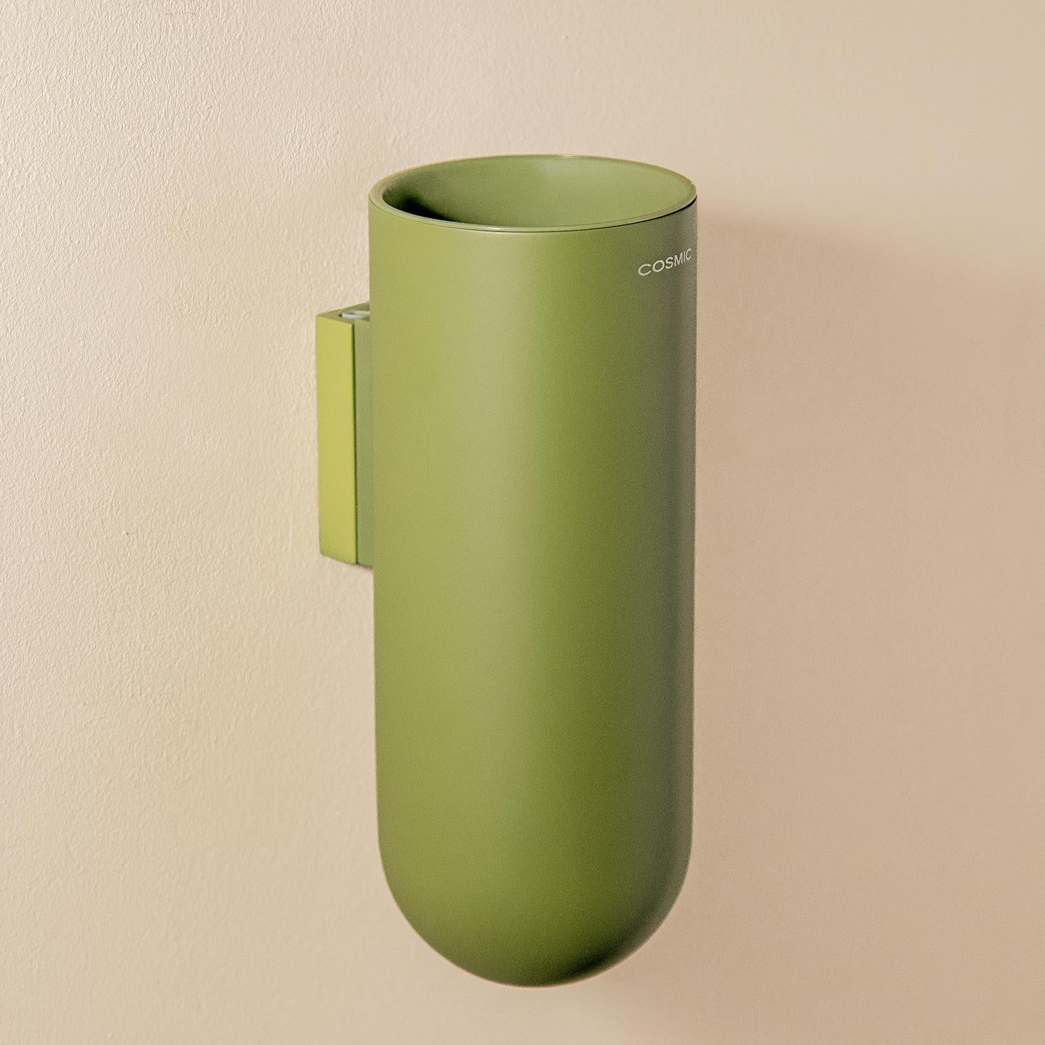 Wall Mounted Toothbrush Holder, Bathroom Tumbler Green, Geyser Collection
