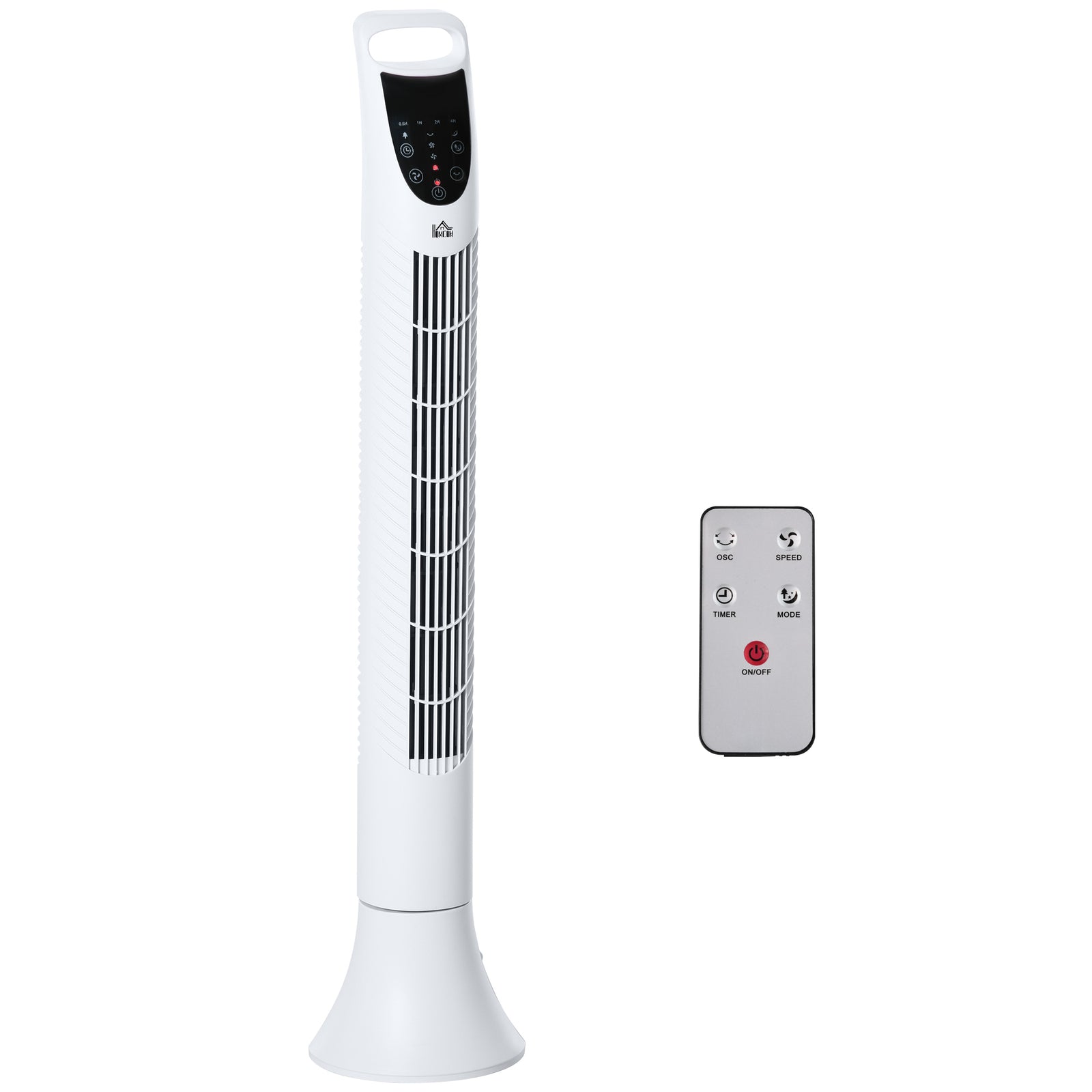 Led 36 Inch Tower Fan 70° Oscillation 3 Speed Remote | One Size | White