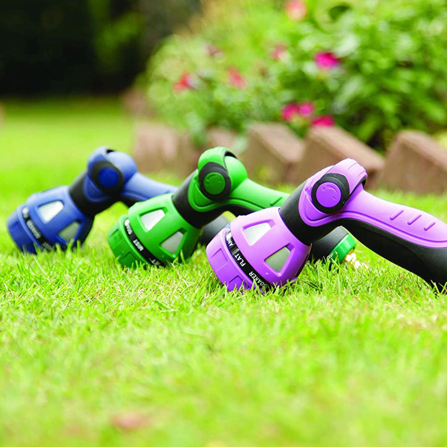 Watering Spray Gun, 9 Function Flow, Kew Gardens Range | Blue