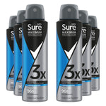 Men Anti-perspirant Deodorant Cobalt Dry 96h Maximum Protection 150ml, 6 Pk | Set of 6