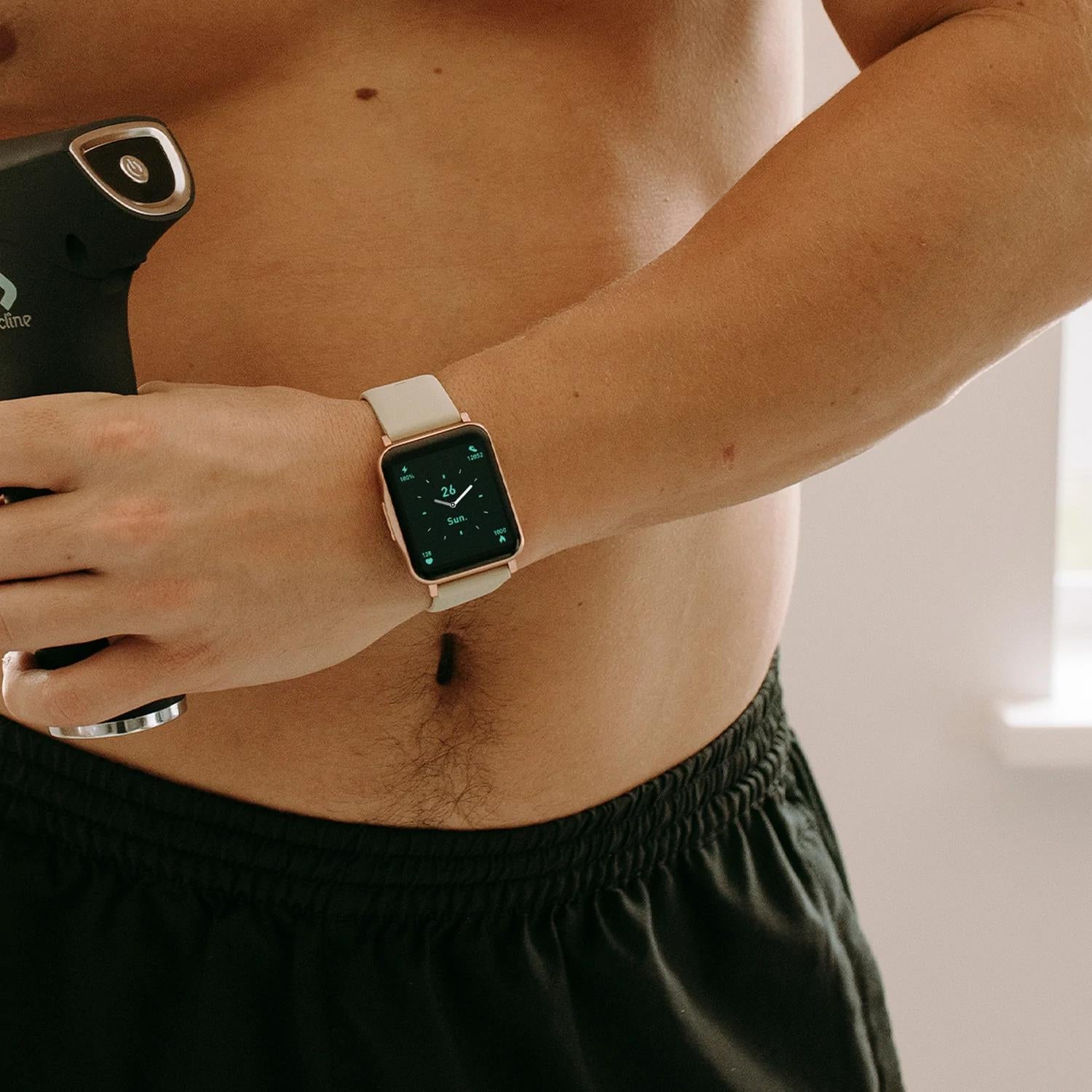 Ciro Fitness Tracker W/ 25 Sports Modes & Ip68 Water Protection | Cream