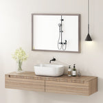 70x50cm Wall Bathroom Mirror For Home Decor, Vanity Mirror | Grey