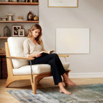 HOMCOM 170w Smart Electric Heater, Wall Far Infrared Panel Radiator, White