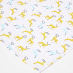 Majestic Stag Grey Christmas Napkins, Set Of 4