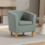 Millie Fabric Accent Chair | Duck Egg
