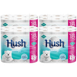 Hush Luxury 3ply Bathroom Tissue, 72 Rolls - Scented Core