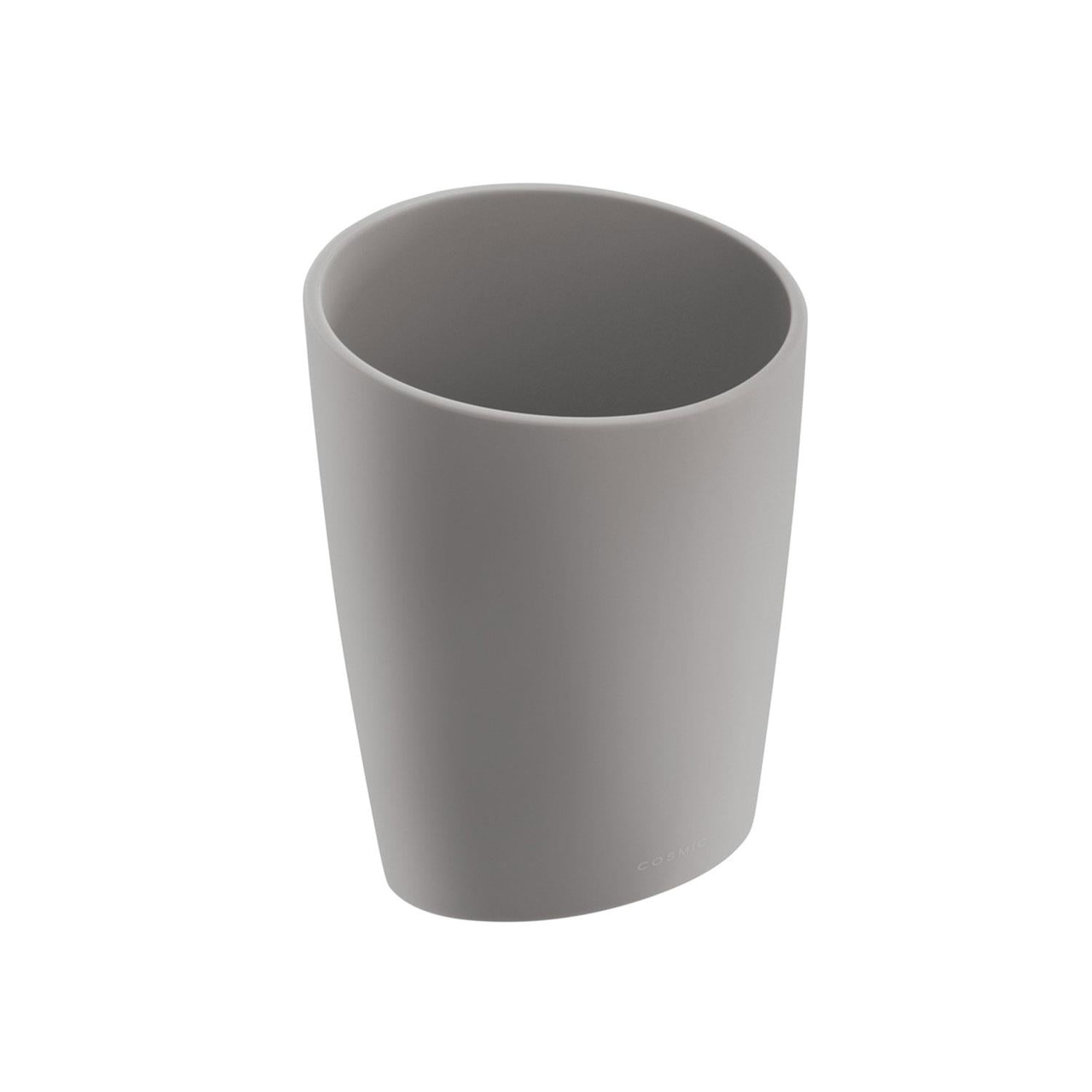 Toothbrush Holder, Matt Grey, Unique Design, Soft Finish, Saku Collection