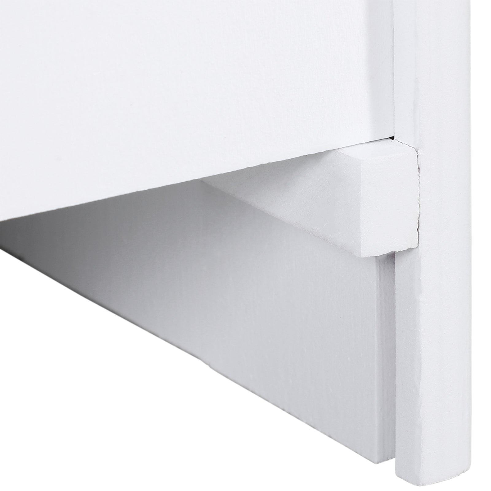 3 Step Wooden Dog Steps Pet Stairs Cat Ladder For Bed With Storage | White