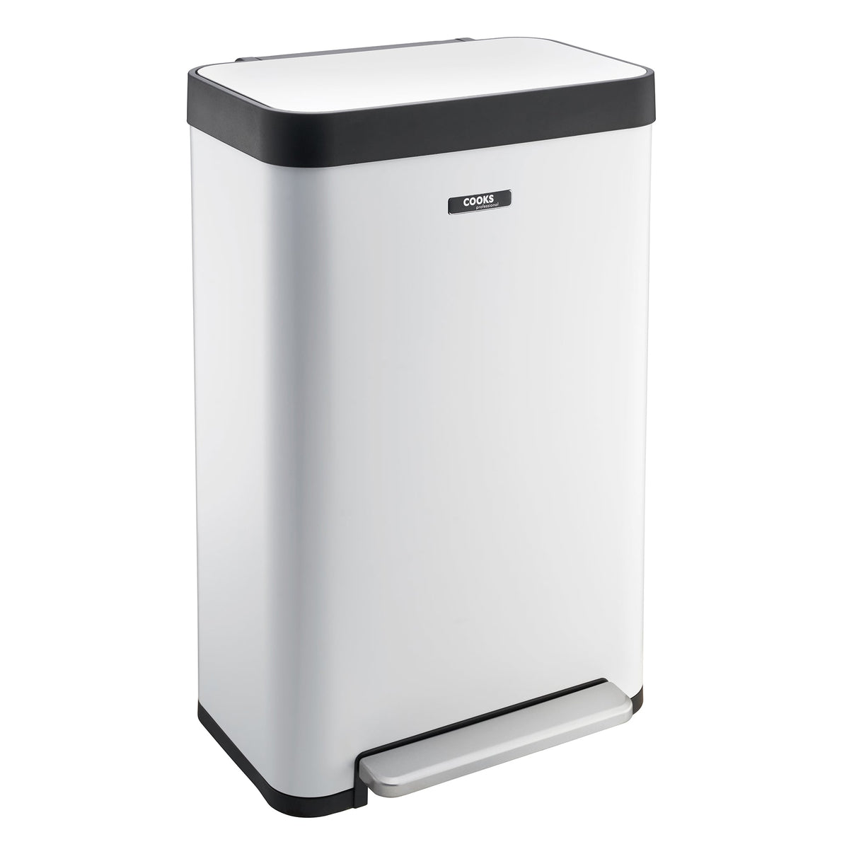 Xl Pedal Recycling Bin 65l | 65L | White