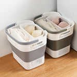 HYGRAD BUILT TO SURVIVE Collapsible Laundry Basket 43l Heavy Duty Laundry Hamper Telescopic Basket